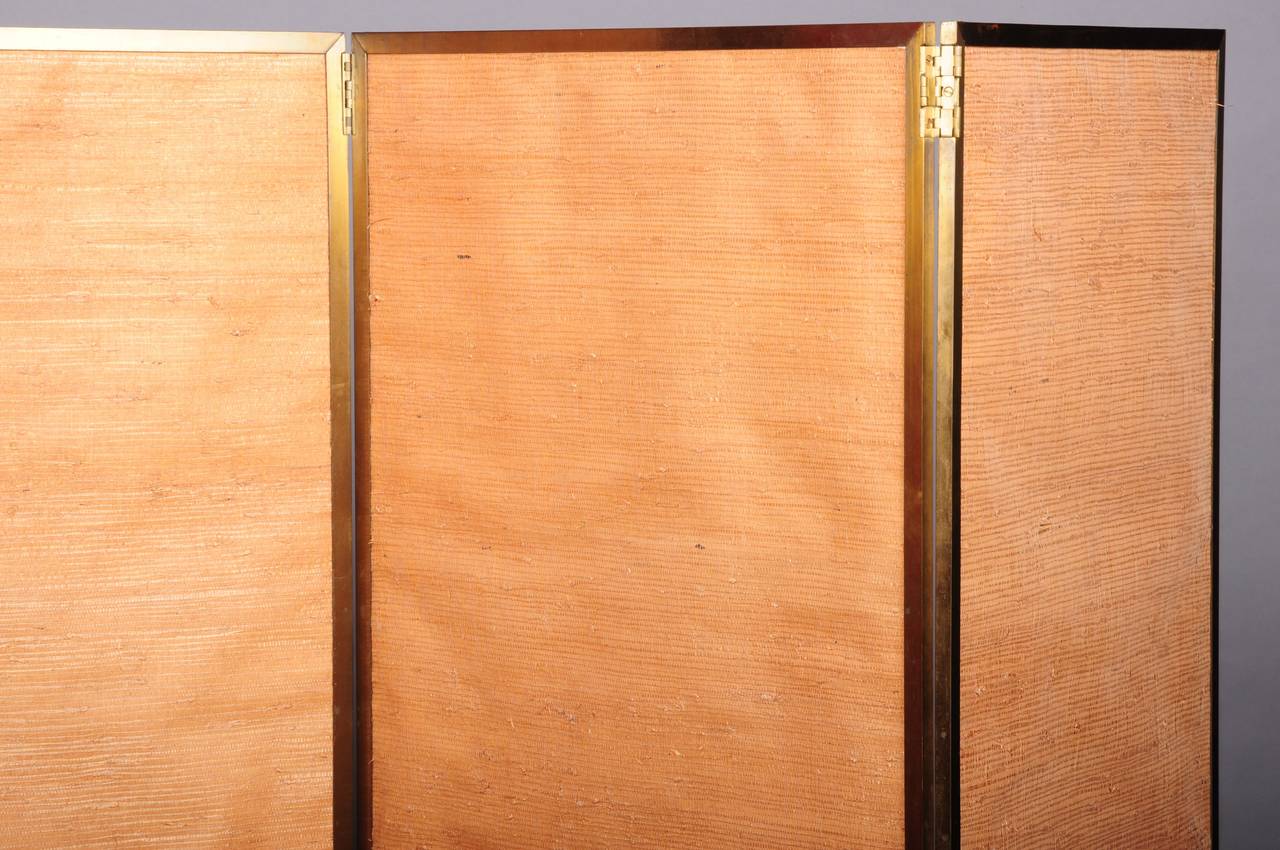 French Mirror and Brass Paravent In Excellent Condition In grand Lancy, CH