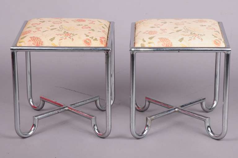 a pair of tubular stool
