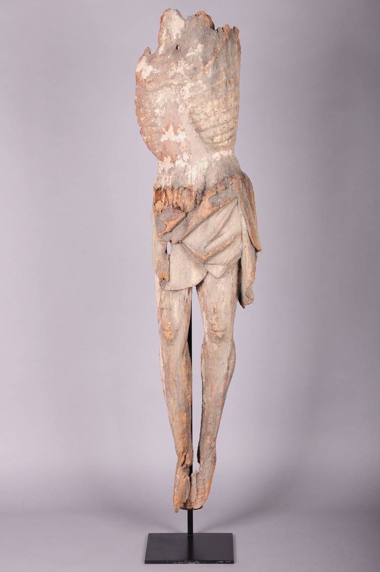 Fragment of French Wood Christ