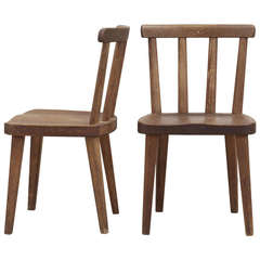 Pair of Pine Stools by Axel Einar Hjorth, 1930s