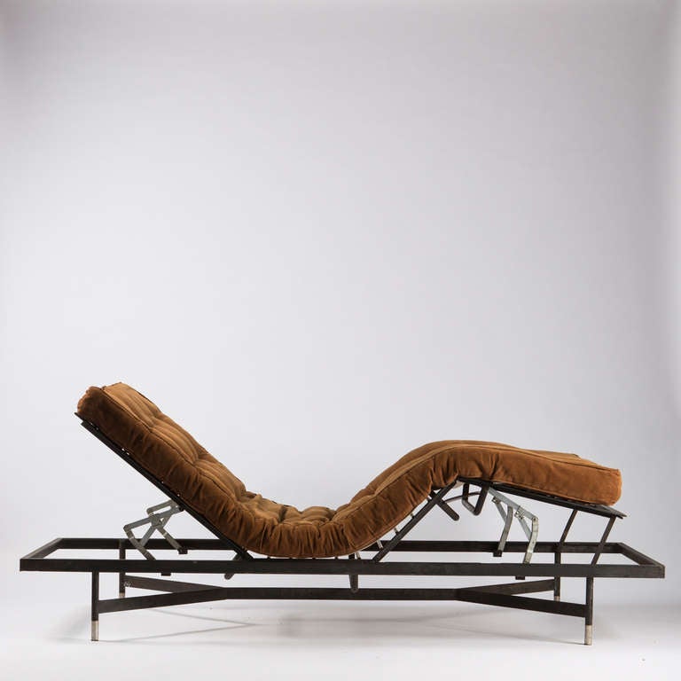 Adjustable Daybed in Steel by Ammannati & Vitelli for Rossi di Albizzate In Good Condition For Sale In Zurich, CH