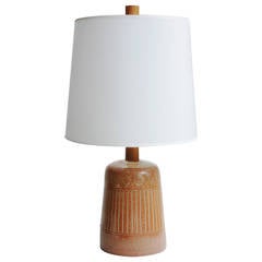 Marshall Studios Lamp in Ceramic and Teak, Late 1960s