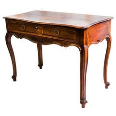 Louis XV Italian Inlaid Console or Writing Table