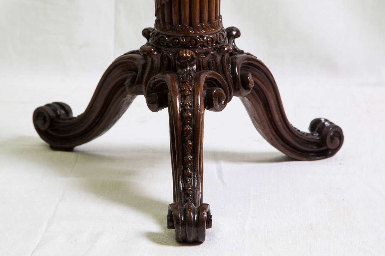 19th Century Italian Rosewood Small Table