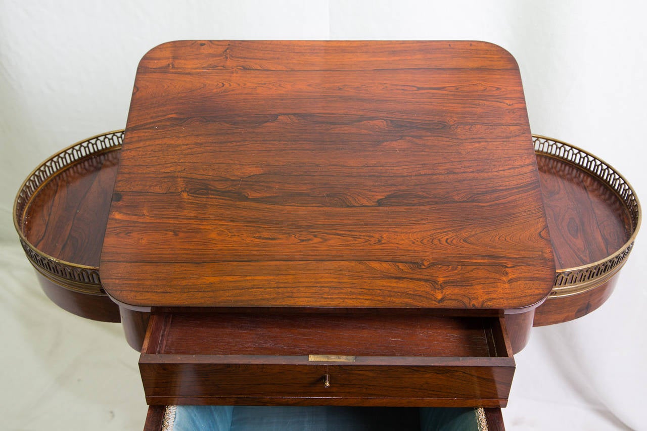 19th Century English Work Table Rosewood 4