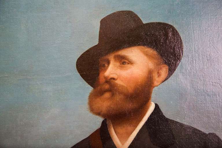 "Giuseppe Verdi a Caccia" Painting by Angelo Brigatti da Caravaggio