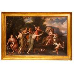 Flemish Painting "Il Ratto d'Europa" XVII Century