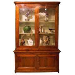 Directoire Lombard Credenza with Two Vitrines