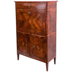 Antique Italian Louis XVI Secretaire with Beautiful Inlays