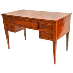 Italian Louis XVI Inlaid Cherry Desk