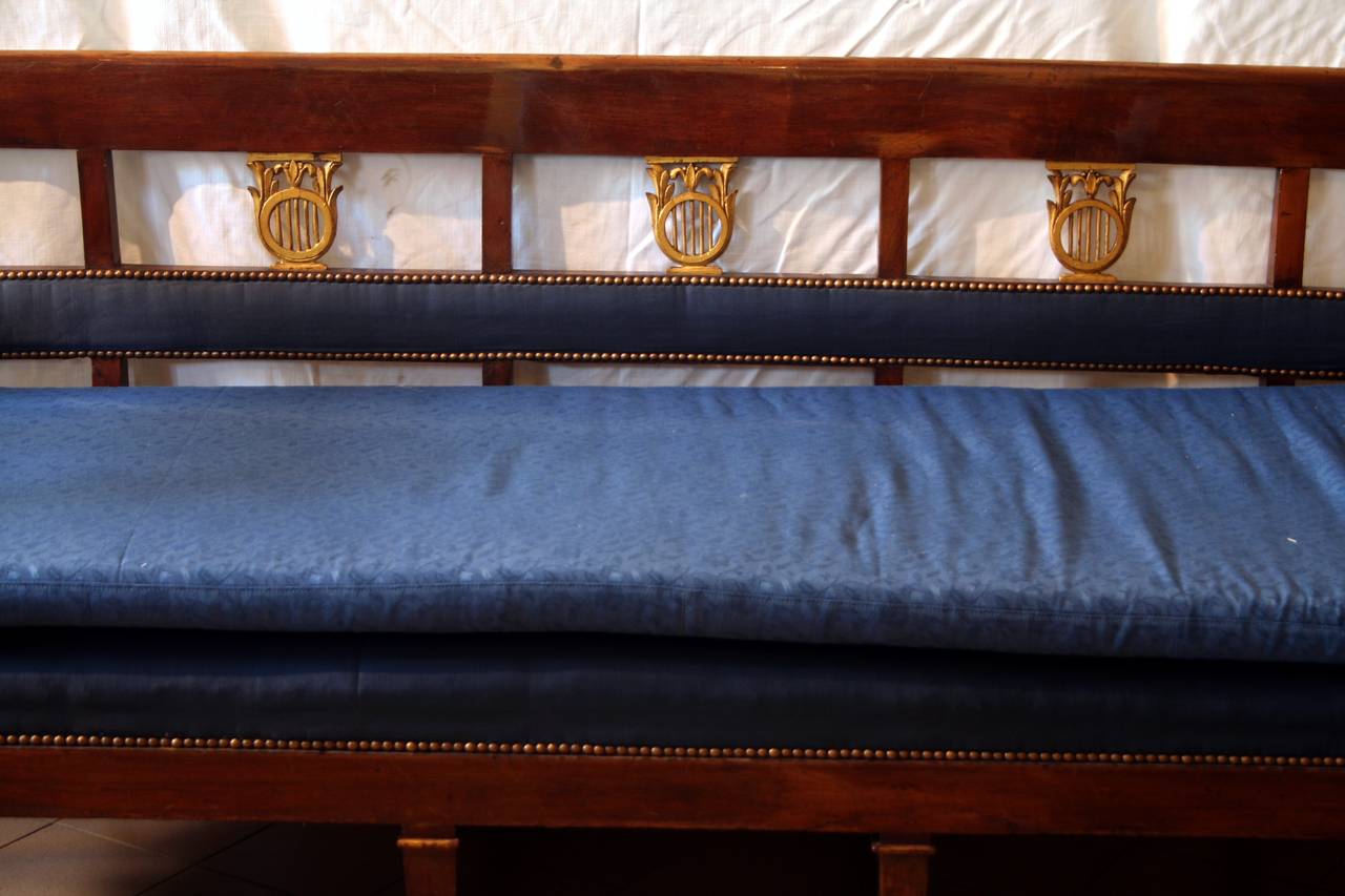 First Empire Lombard Mahogany Sofa