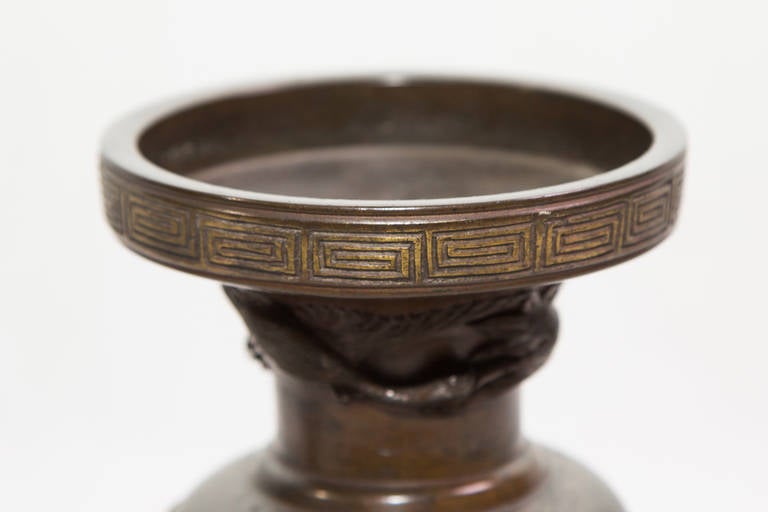 19th Century Japanese Bronze Vases