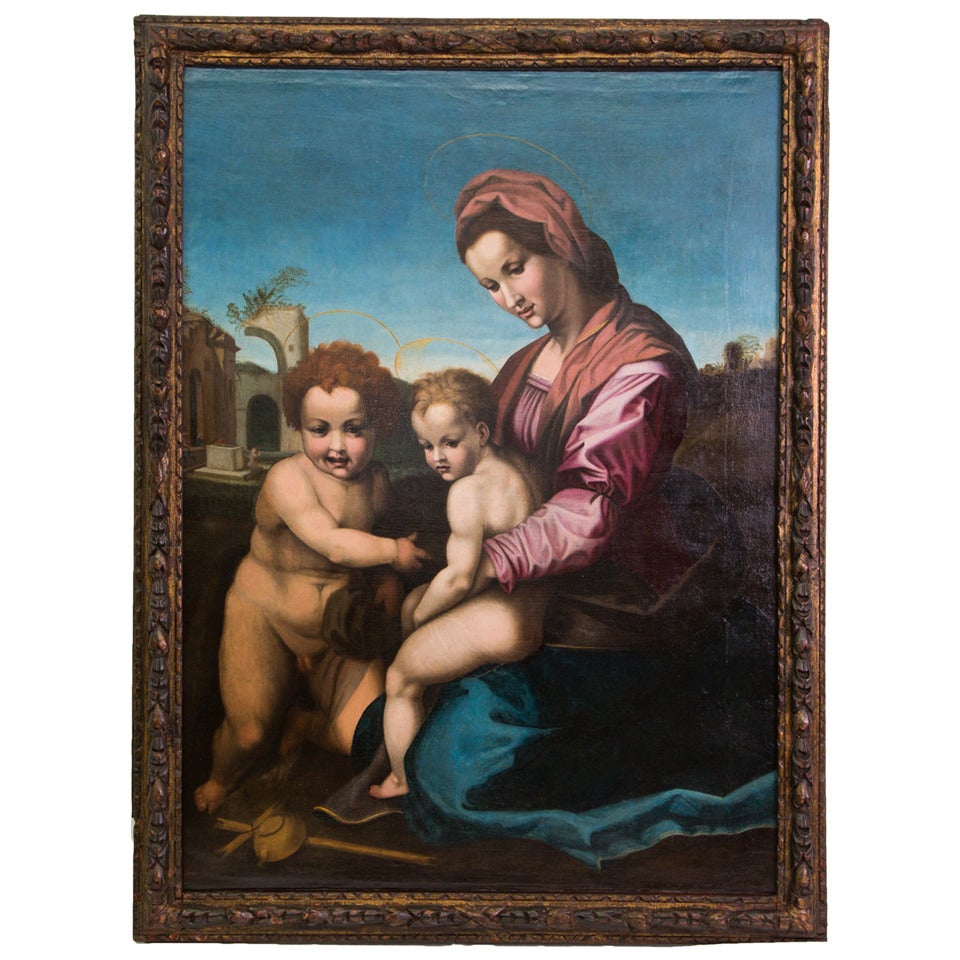 17th Century Italian Oil on Canvas Painting For Sale