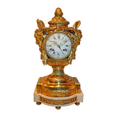Antique Exceptional Louis XVI "Au Vase" Mantel Clock