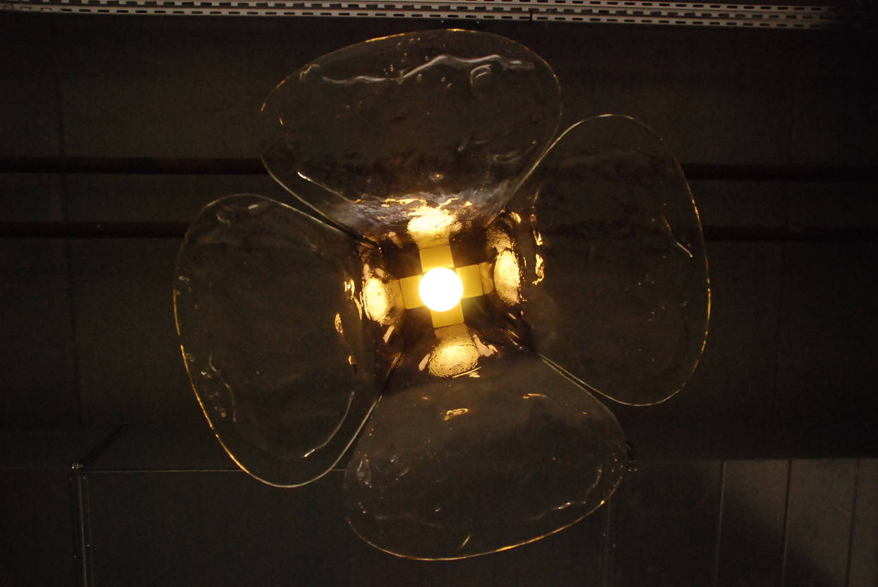 Hand-Crafted Flower Petal Chandelier from Carlo Nason for Mazzegga (incl Delivery) For Sale