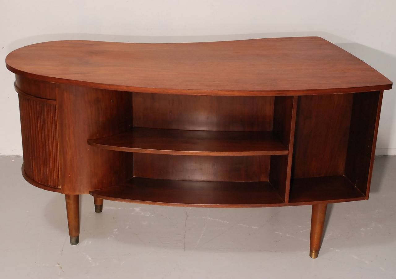 Elegant Mahogany Desk by Kai Kristiansen (incl delivery US) In Good Condition In Rotterdam, NL