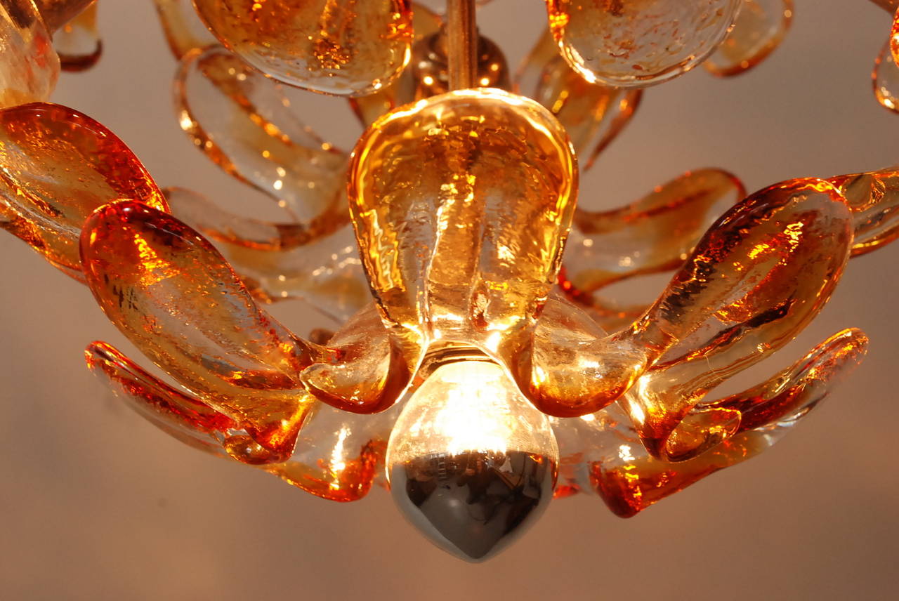 Superb Mazzega Chandelier  (incl delivery US) In Excellent Condition For Sale In Rotterdam, NL