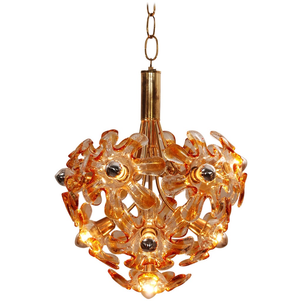 Superb Mazzega Chandelier  (incl delivery US) For Sale