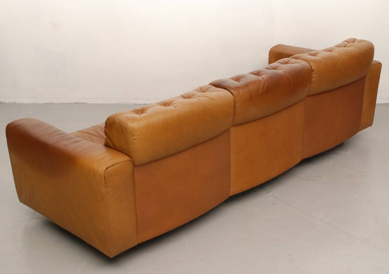 Late 20th Century De Sede DS40 Three-Seat Sofa in Natural Leather (incl delivery US)