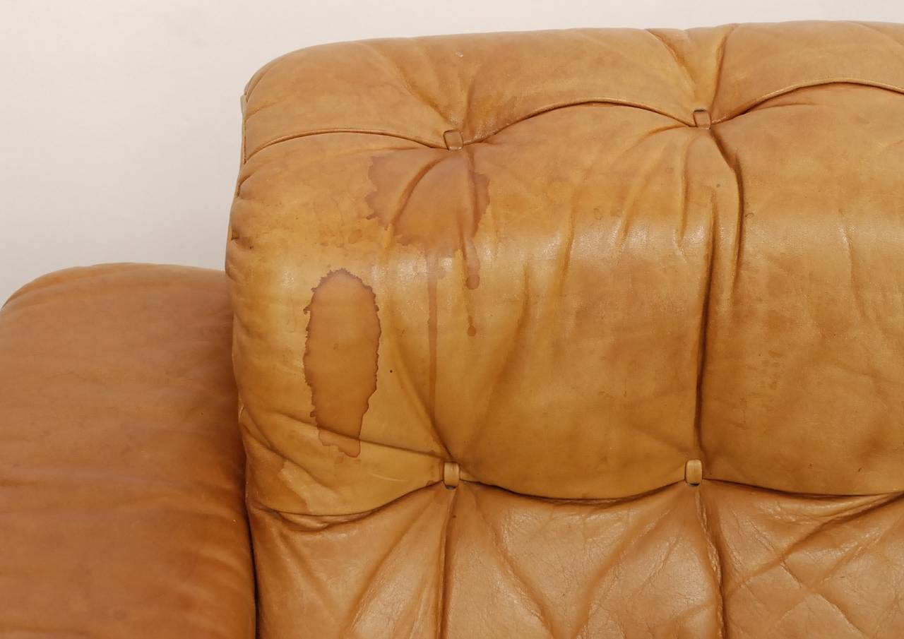 De Sede DS40 Two-Seat Sofa in Cognac Leather (incl delivery US) In Excellent Condition For Sale In Rotterdam, NL