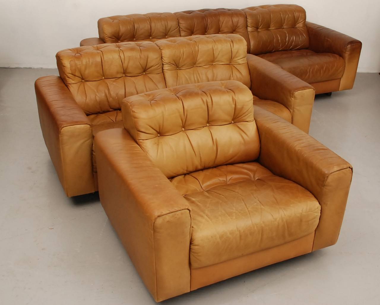 Late 20th Century De Sede DS40 Two-Seat Sofa in Cognac Leather (incl delivery US) For Sale