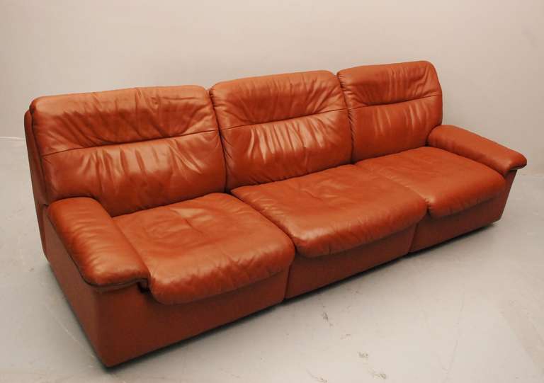 Foam De Sede DS-66 Three-Seat Sofa For Sale