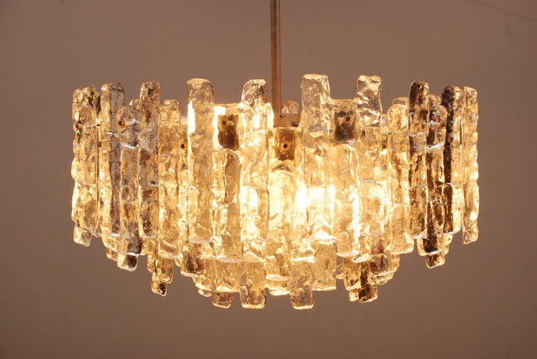 Superb Kalmar Chandelier with Ice Glass, 36 Pieces