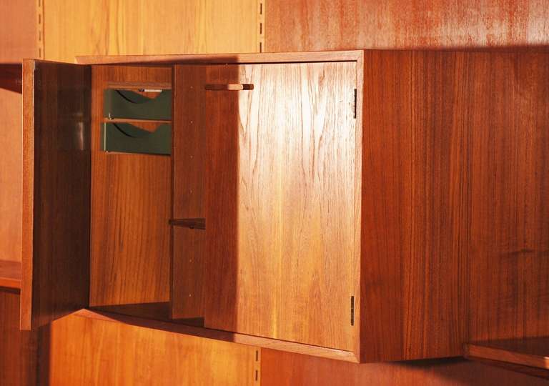 Mid-20th Century Incredible Teak Wall System from Kai Kristiansen For Sale