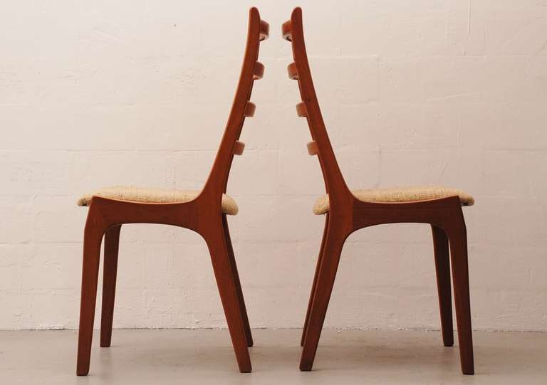 Set of Eight Ladder Back Chairs from Kai Kristiansen 1