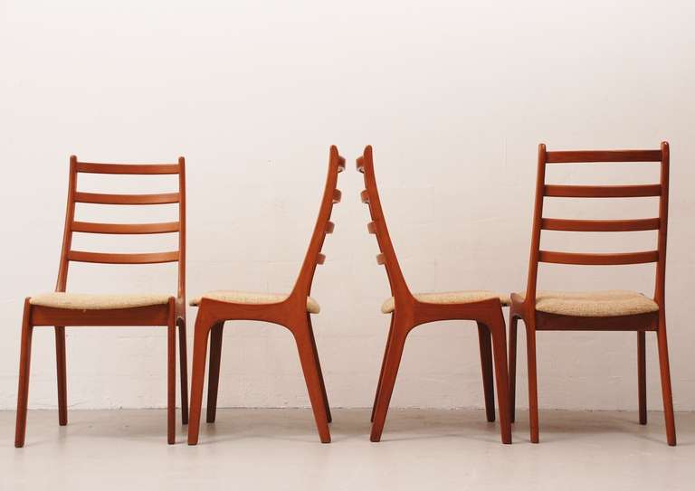 Set of Eight Ladder Back Chairs from Kai Kristiansen 2