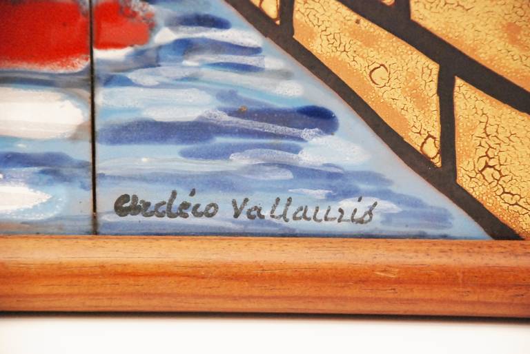 Mid-20th Century Vallauris Tableau of Ceramic Art by Ardeco For Sale