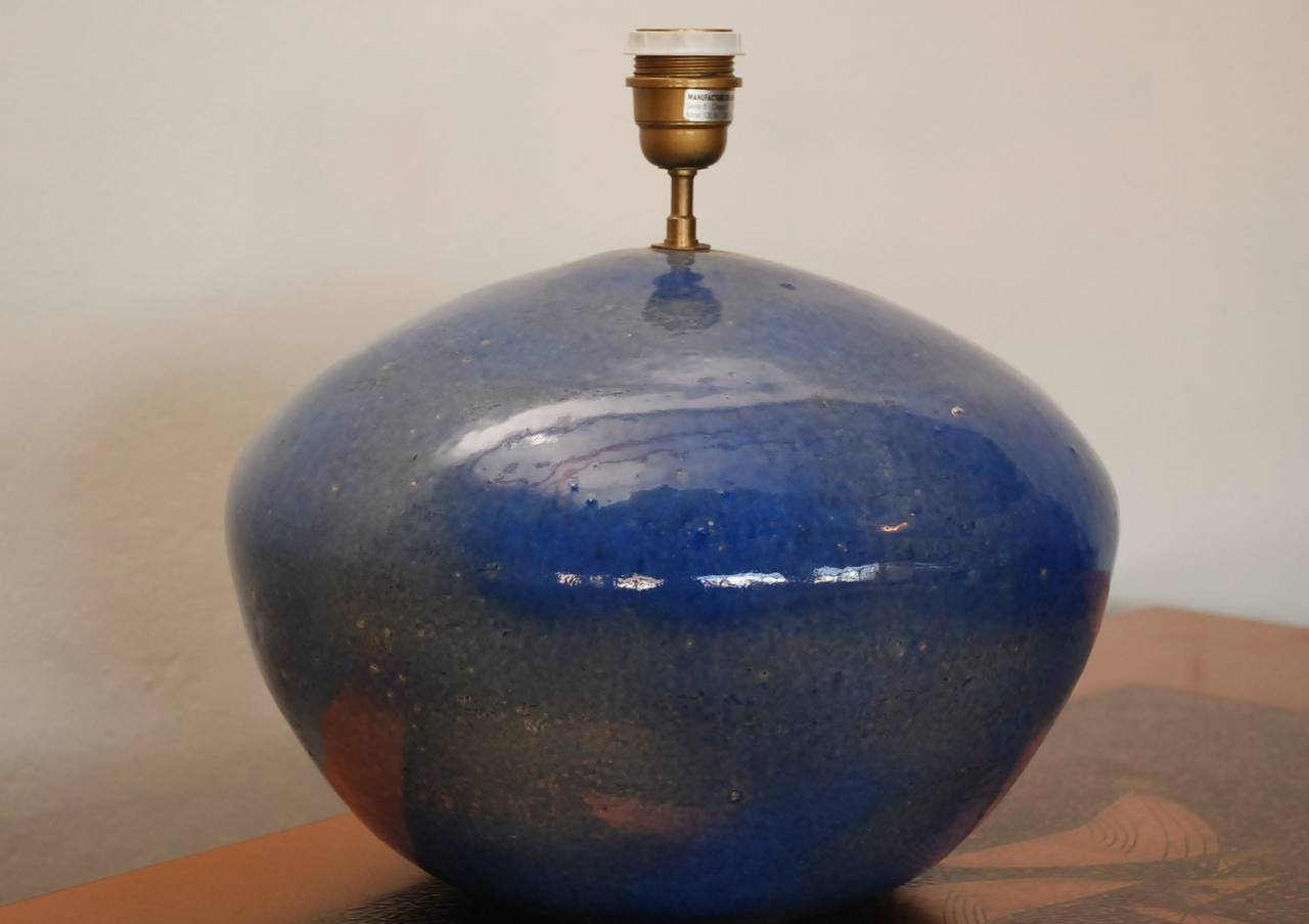 Beautiful handmade Luneville lamp base