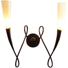 Terzani wall lamps with murano glass