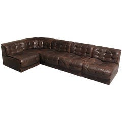De Sede DS-11 seating corner in patchwork leather