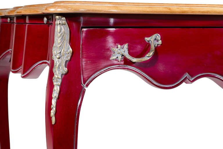 Oak 18th Century Louis XV Desk For Sale