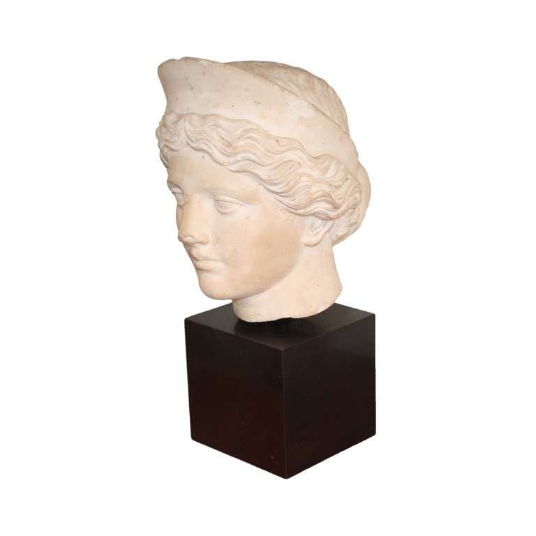Grand Tour Italian 19th Century marble bust of Hera (or Juno), after The Antique In Good Condition In Hudson, NY