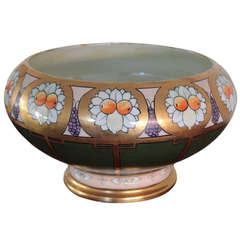 French Art Nouveau period center bowl by Pickard for Limoges