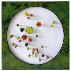 Miriam Moss Abstract Enamel Wall Sculpture 1
