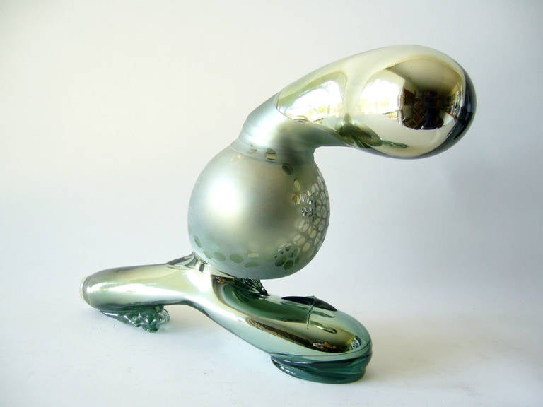 Robert C. Fritz Free-Form Blown Glass Sculpture