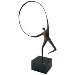 Vintage Curtis Jere Studio Abstract Modern Jump Rope Figure