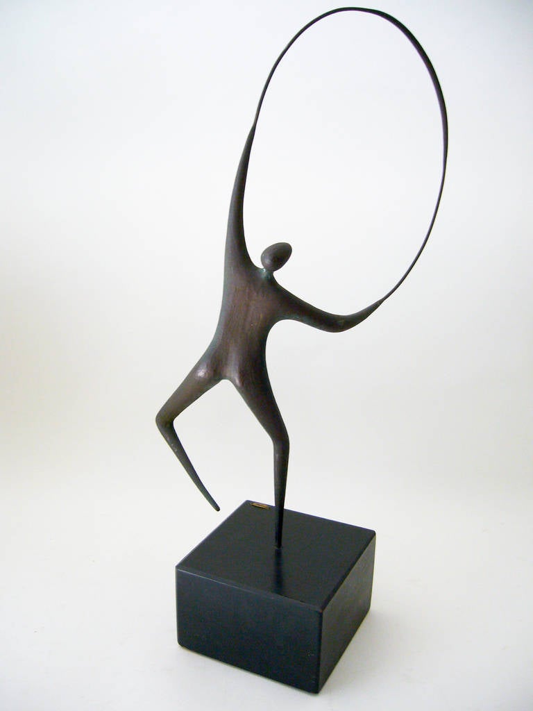 Mid-20th Century Curtis Jere Studio Abstract Modern Jump Rope Figure