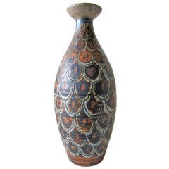 Paul Pressburger Stoneware Bottleneck Vase