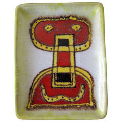 Guido Gambone Abstract Figural Tray 12