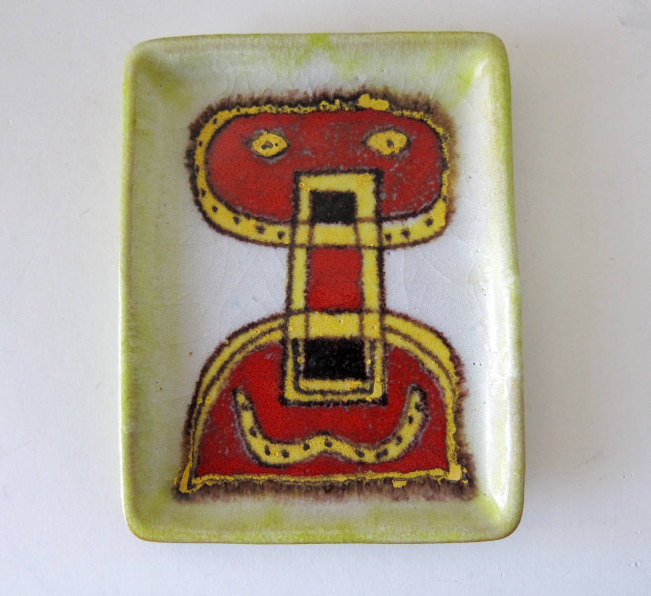 Guido Gambone Italian Modernist Abstract Figural Tray