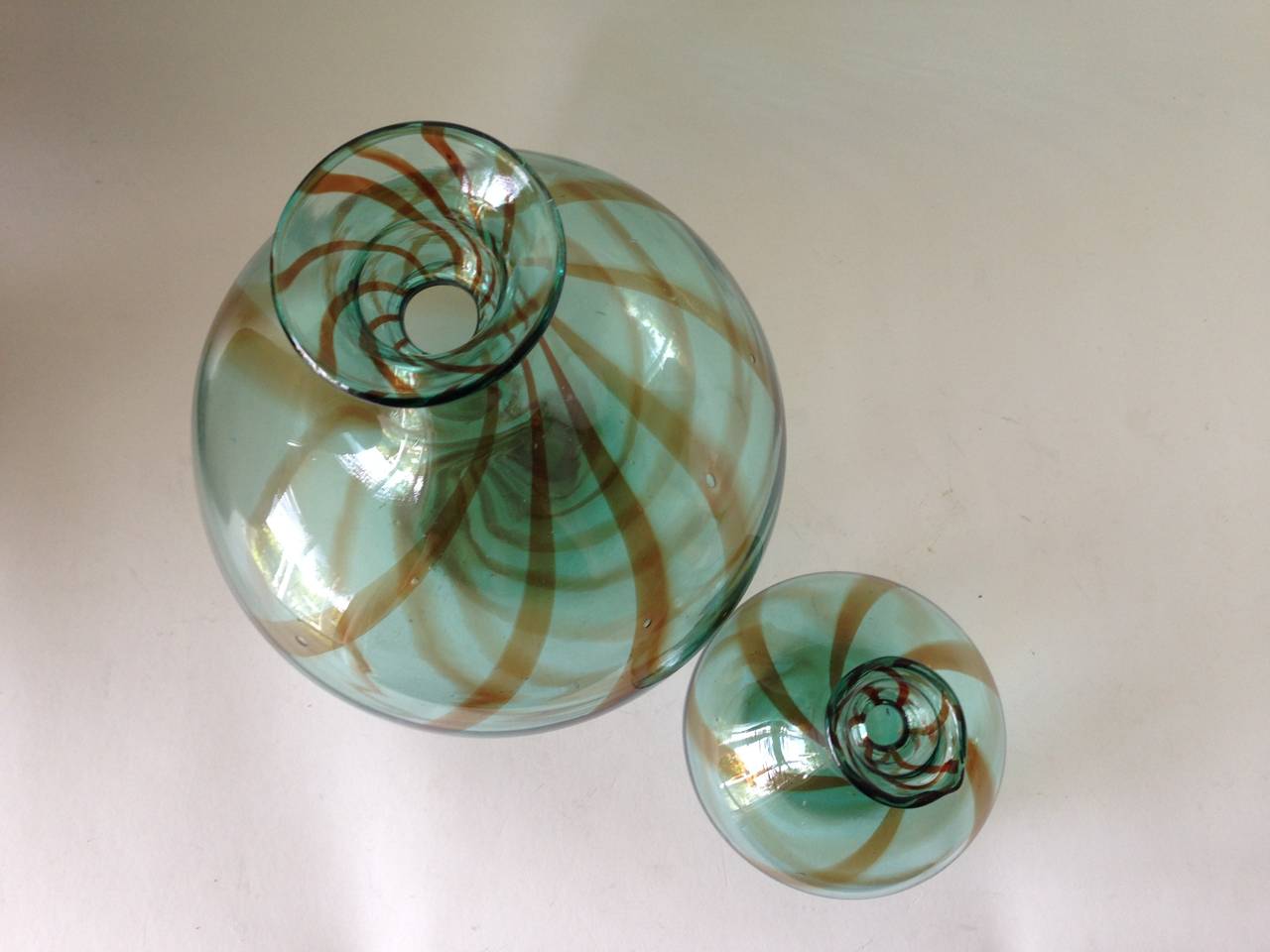 Post-Modern Donald Shepherd for Blenko Glass Balloon Vases