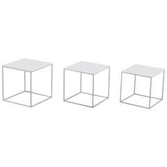 Set of Three Nesting Tables PK71 by Poul Kjaerholm for E. Kold Christensen