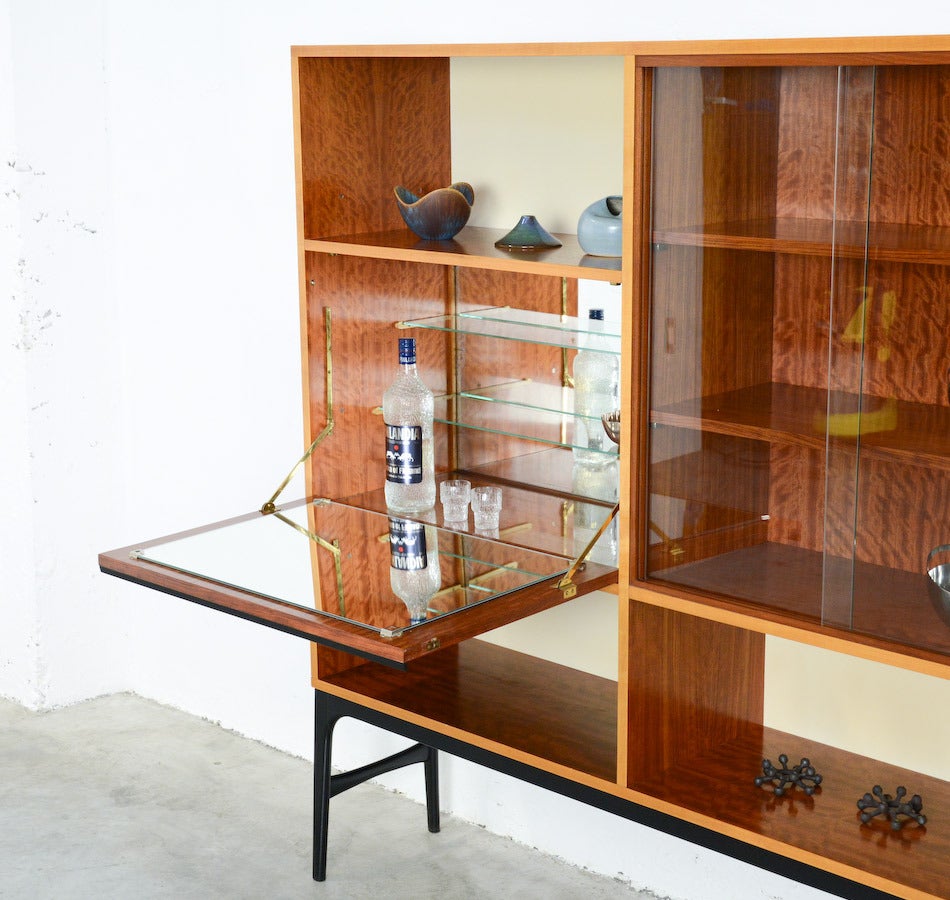 Wide Bar Cabinet by Alfred Hendrickx for Belform, 1958 In Excellent Condition In Vlimmeren, BE