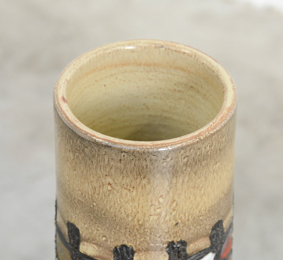 Pair of 1960s Ceramic Vases by Perignem 2