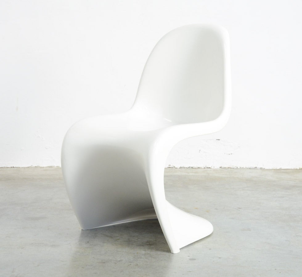 Danois Ensemble de 4 chaises empilables S de Verner Panton pour Herman Miller, 1973