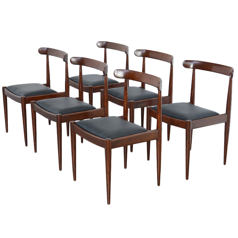 Set of Six Dining Chairs by Alfred Hendrickx for Belform